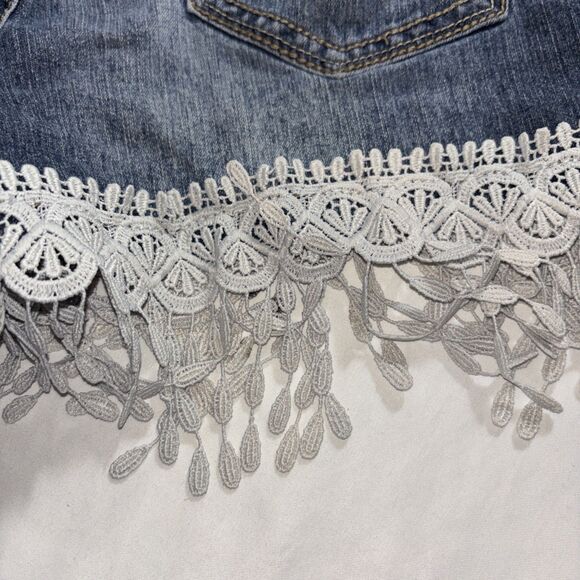 Denim Bundle Lot 4 Pc  3 Shorts 1 Pair Of Jeans Size 6 Dark & Medium Wash  BL - Picture 6 of 16